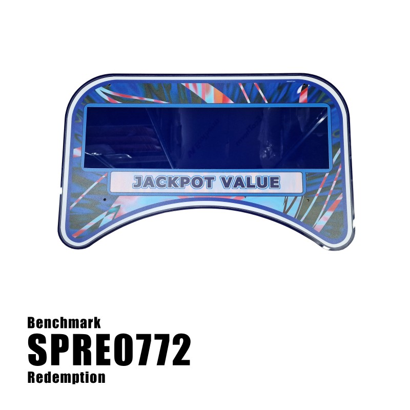 Blue Blazes Jackpot Display Cover with Decal